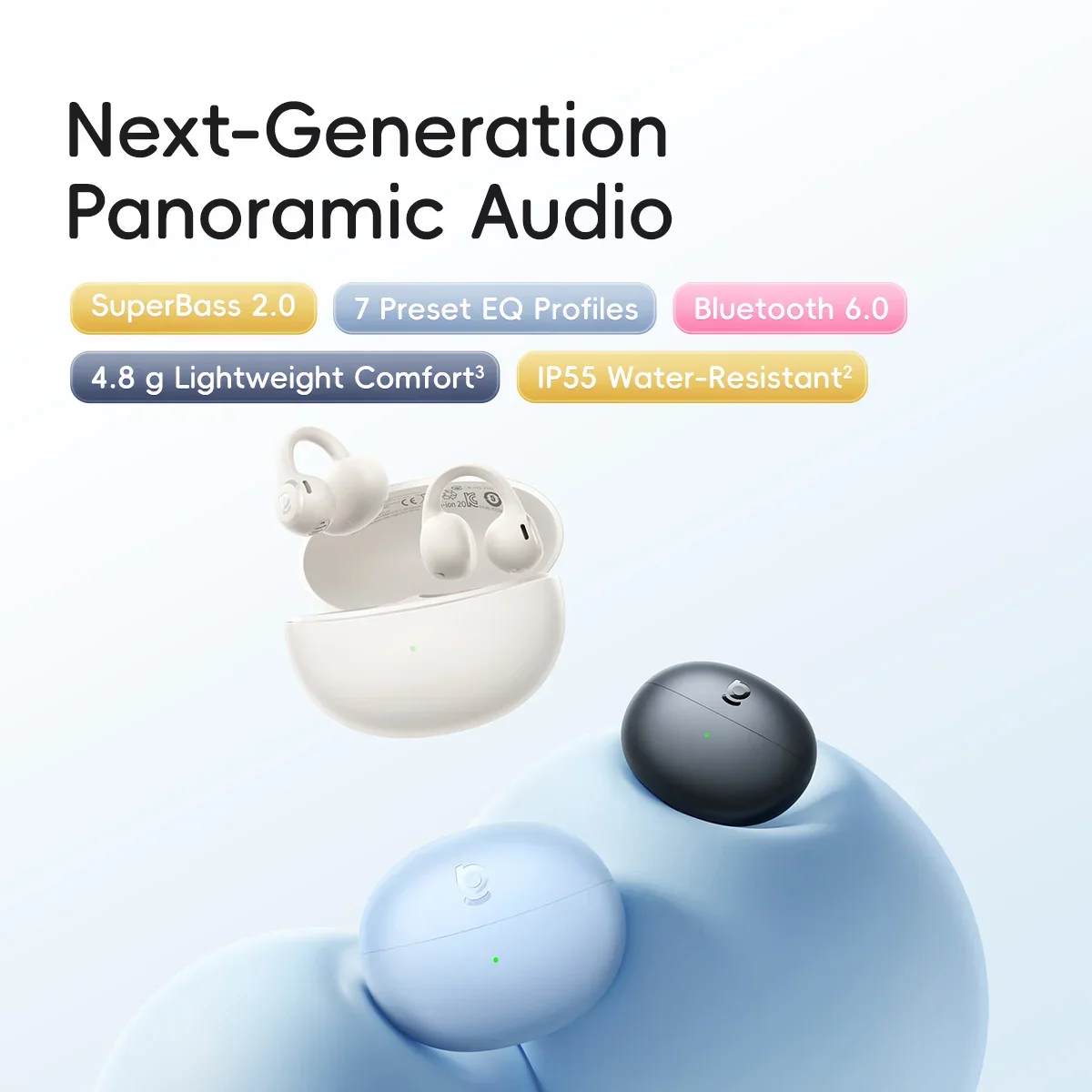 베이스어스 베이스 BC1 라이트 오픈형 이어버드 클립형 - Open Ear Air Conduction Headphones 리뷰 및 가격