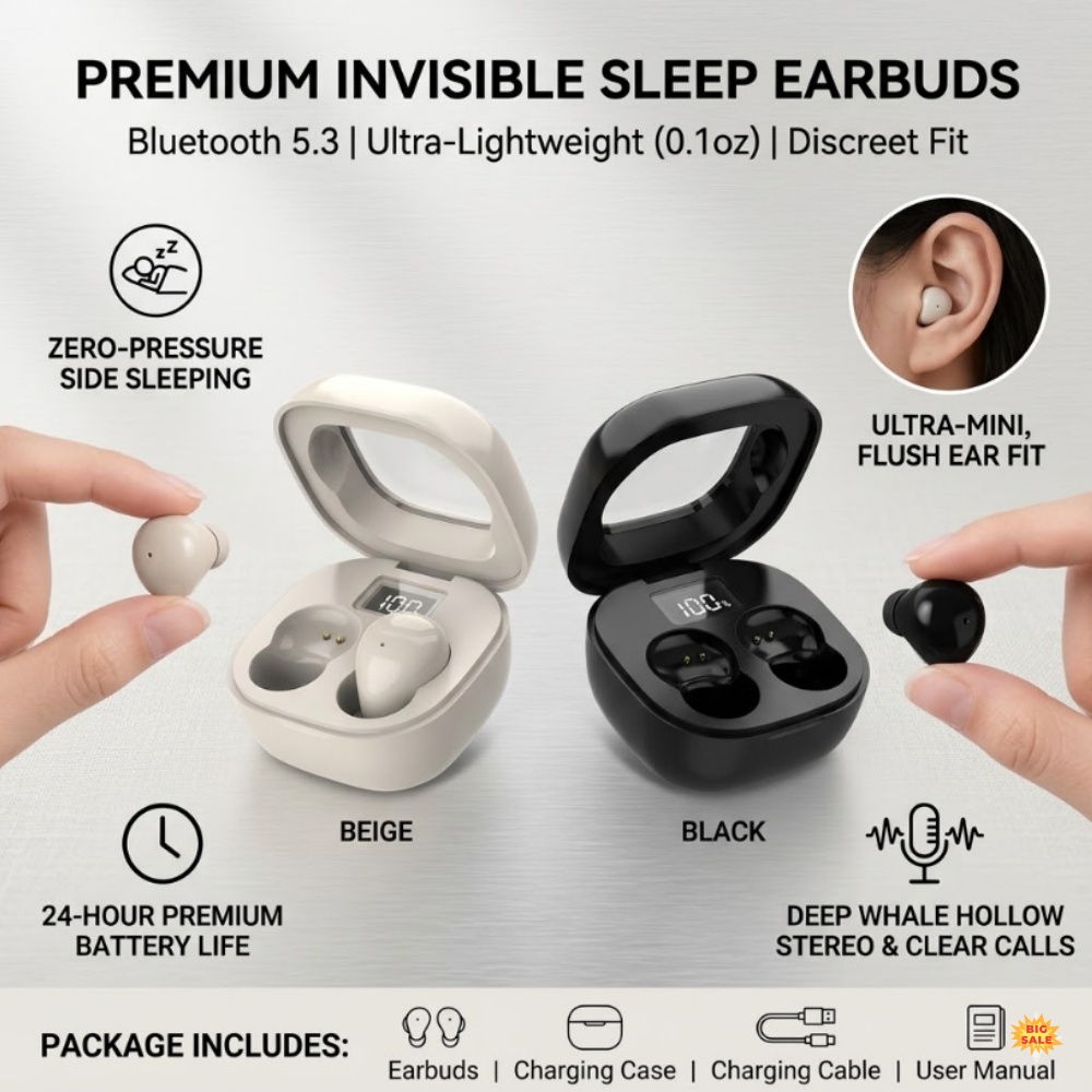 초소형 TWS 무선 이어폰 블루투스 5.3 인비저블 스 - Sleep Mask Headphones Bluetooth 리뷰 및 가격