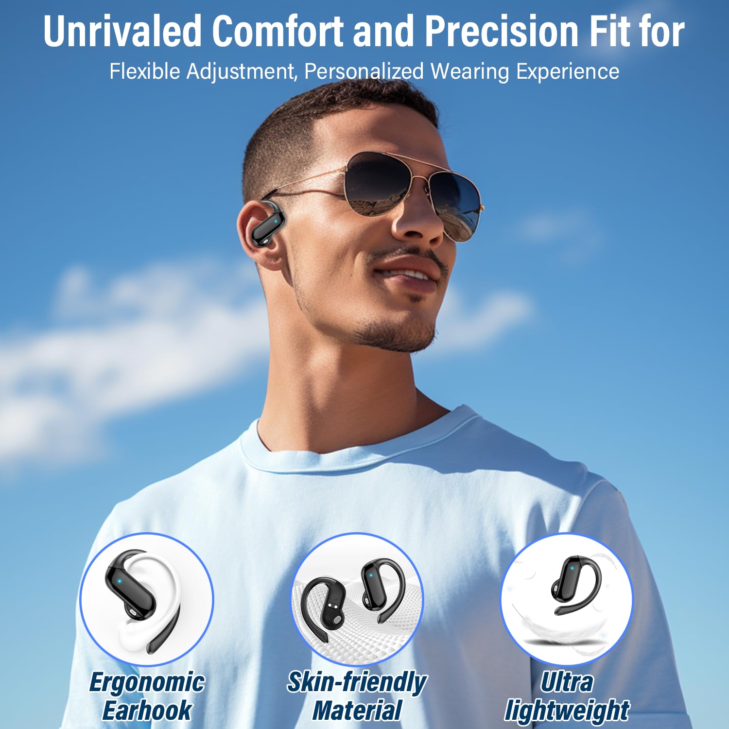 2026 오픈형 이어버드 블루투스 5.4 무선 헤드폰  - Open Ear Air Conduction Headphones 리뷰 및 가격